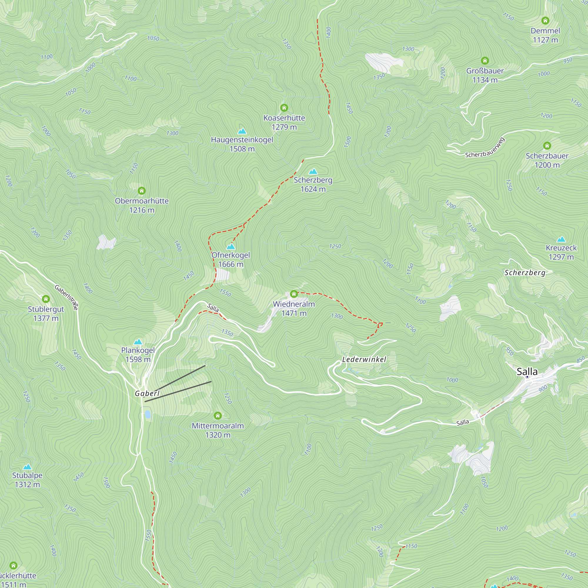 Wiedneralm map