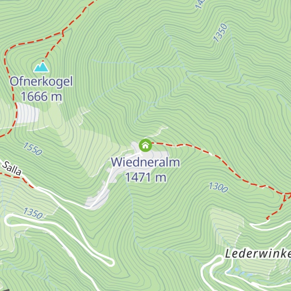 Map of Wiedneralm