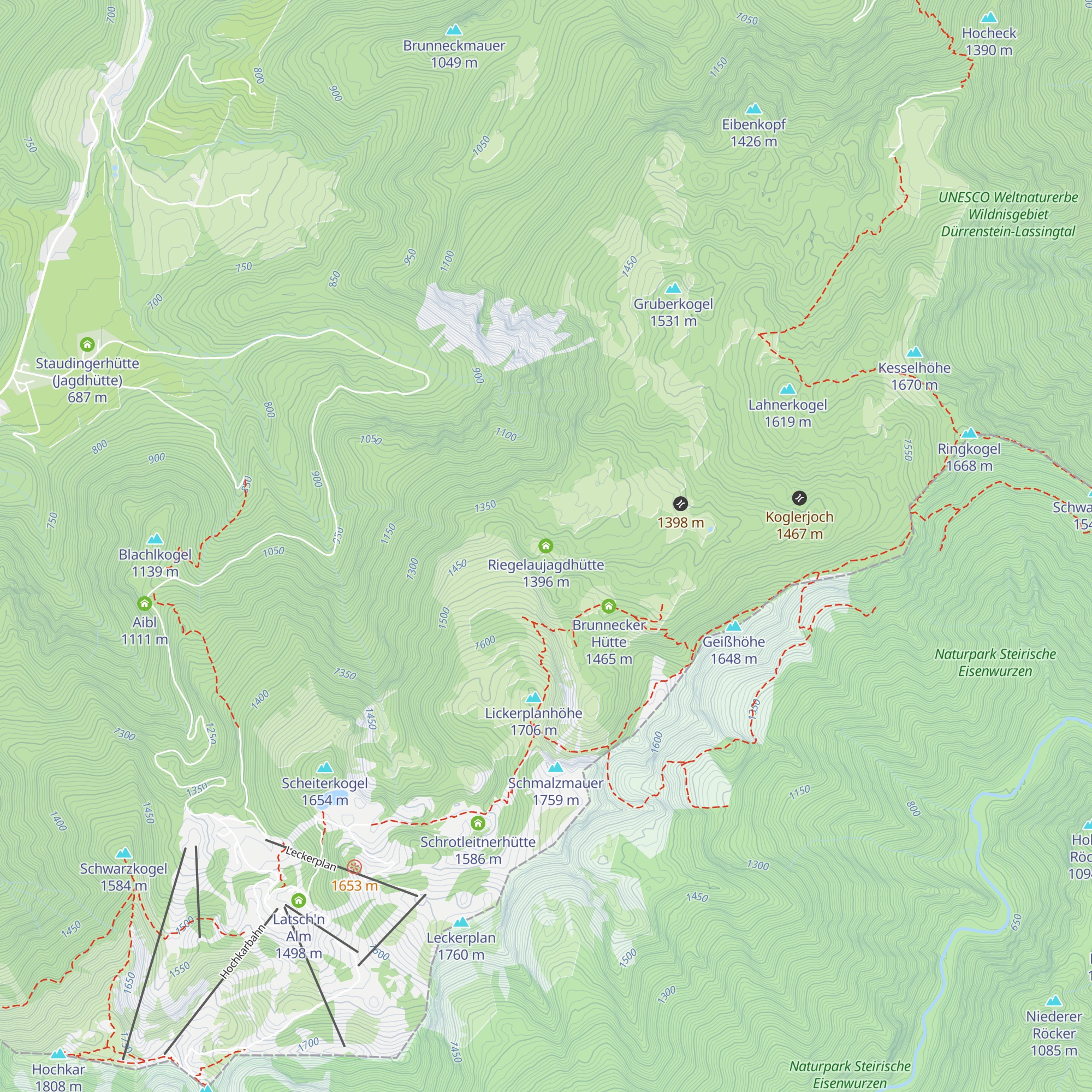 Riegelaujagdhütte map