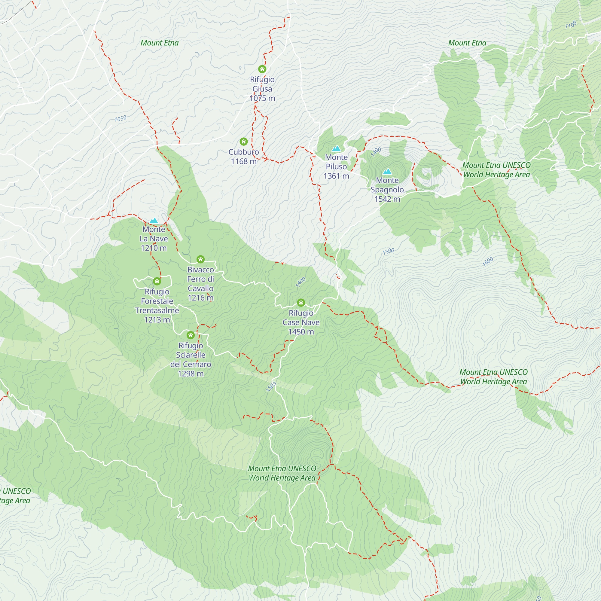 Bivacco Area Attrezzata Forestale Nave map