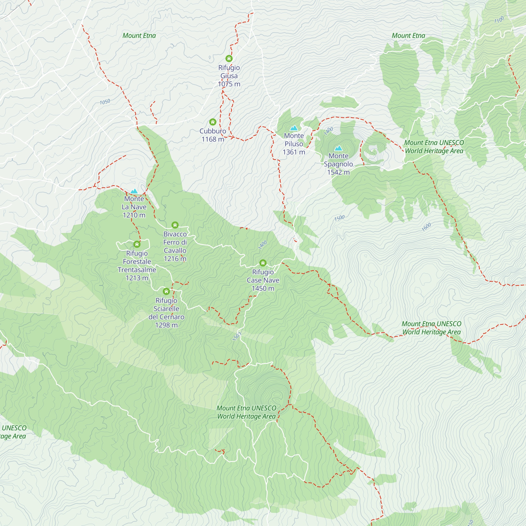 Rifugio Case Nave map