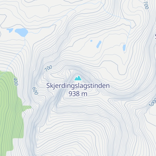 Map of Skjerdingslagstinden