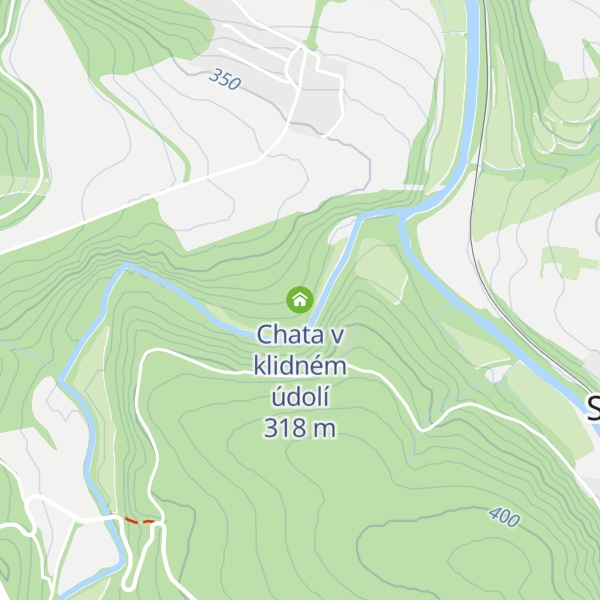 Map of Chata v klidném údolí