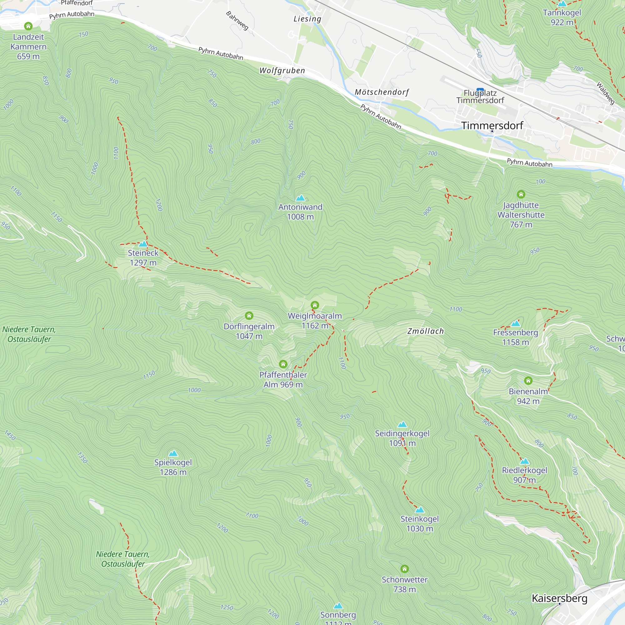 Bussl-Hütte map