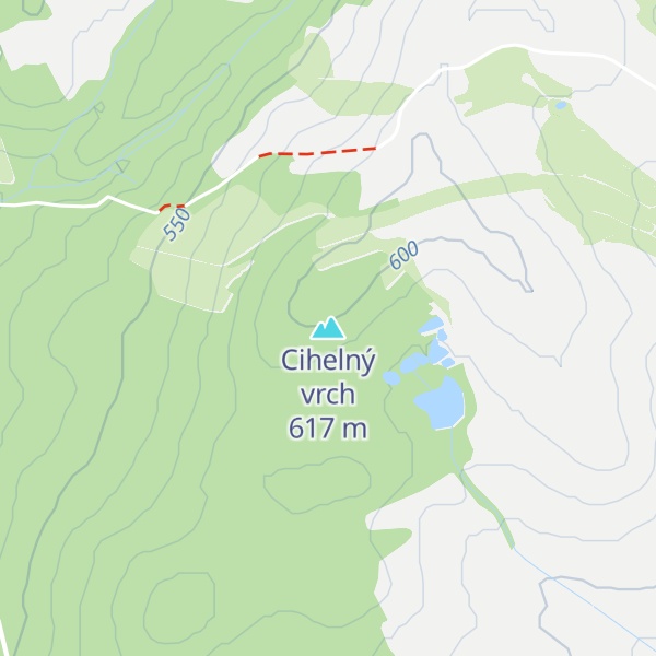 Map of Cihelný vrch