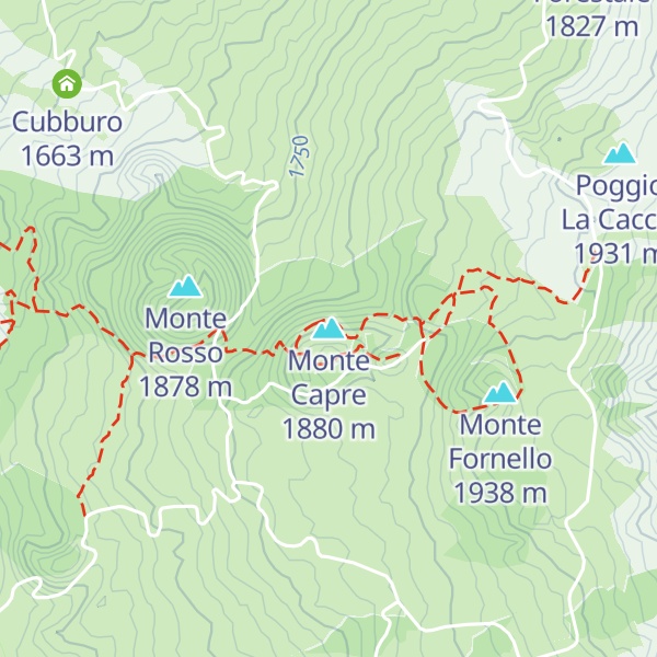 Map of Monte Capre