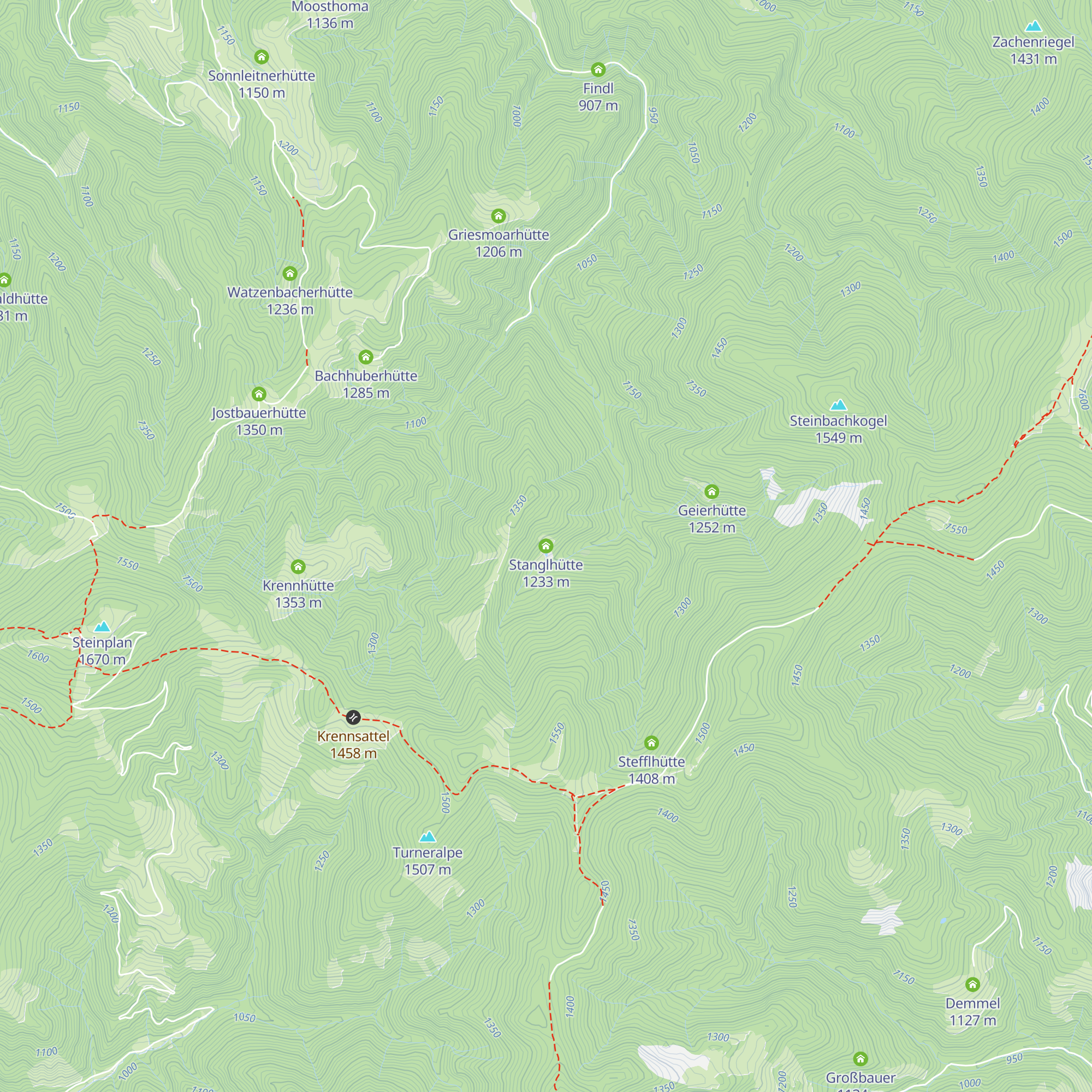 Stanglhütte map
