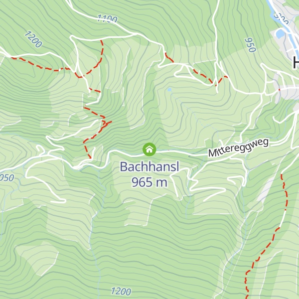 Map of Bachhansl