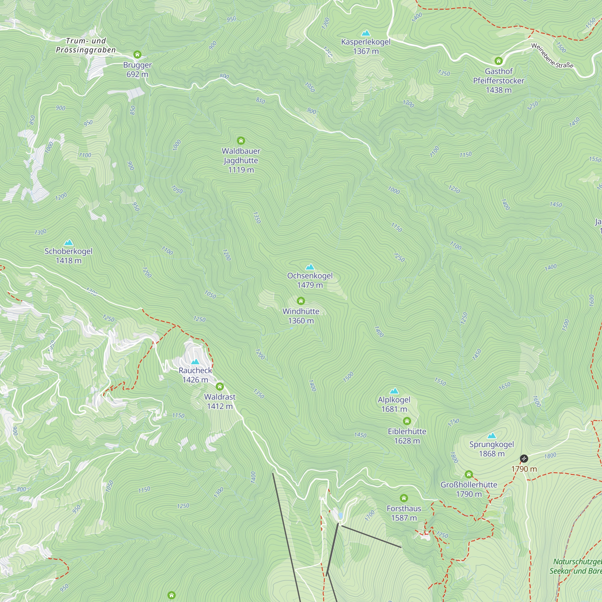 Windhütte map