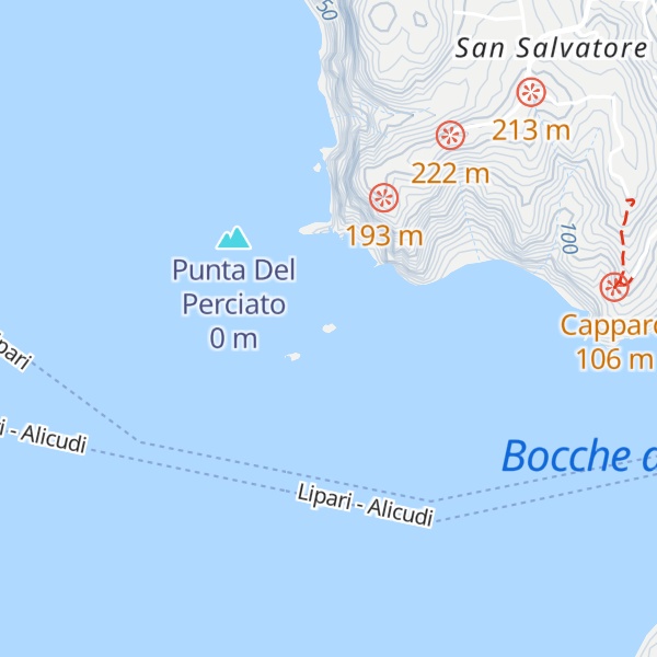 Map of Pietra Lunga