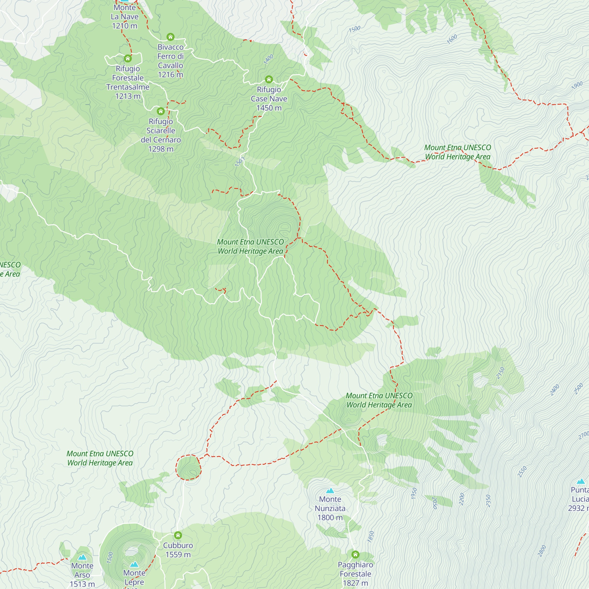 Rifugio Monte Maletto map