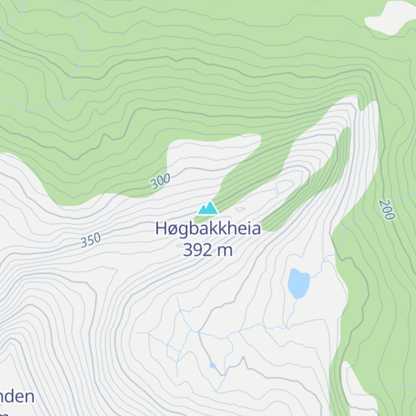 Map of Høgbakkheia