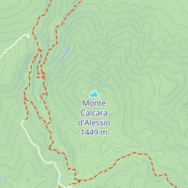 Map of Monte Calcara d'Alessio
