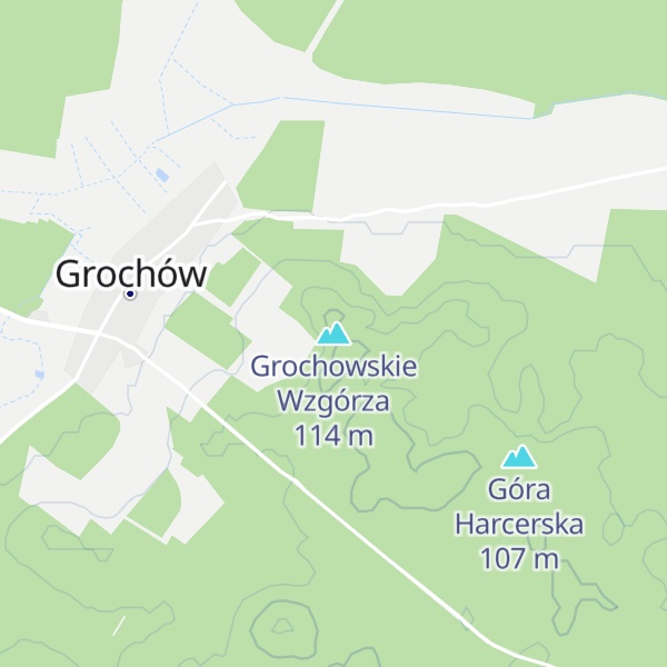 Map of Grochowskie Wzgórza