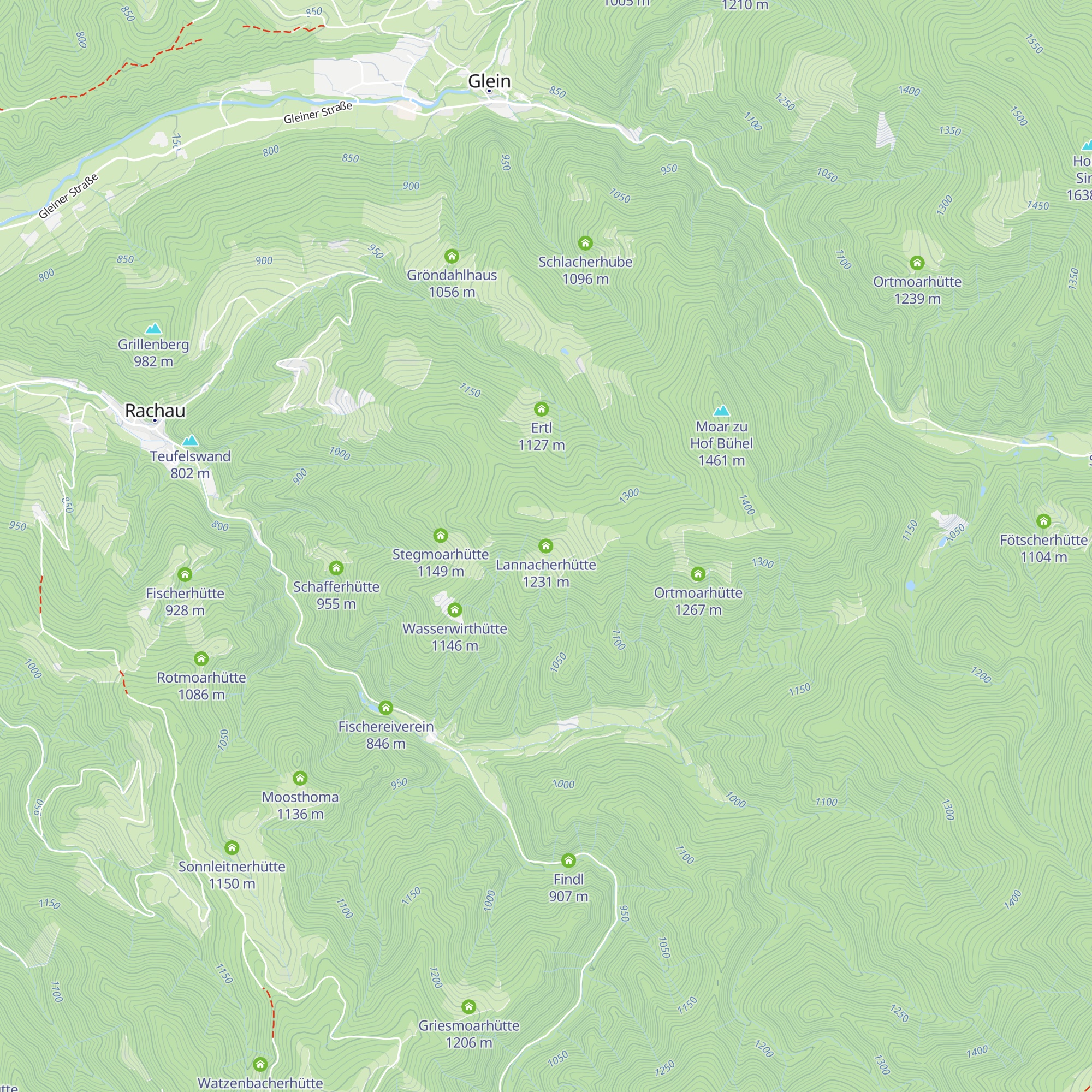 Lannacherhütte map