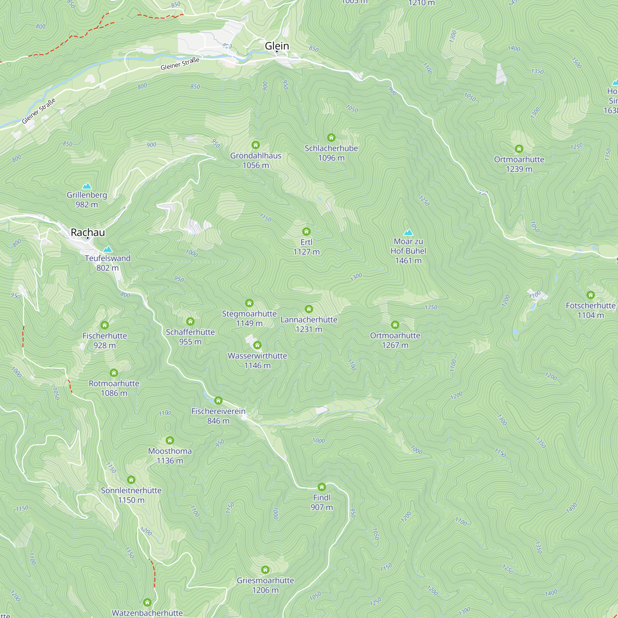 Lannacherhütte map