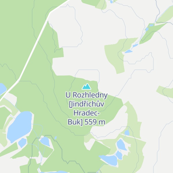Map of U Rozhledny [Jindřichův Hradec-Buk]