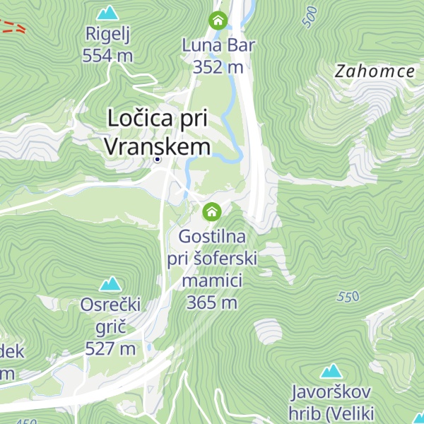 Map of Gostilna pri šoferski mamici