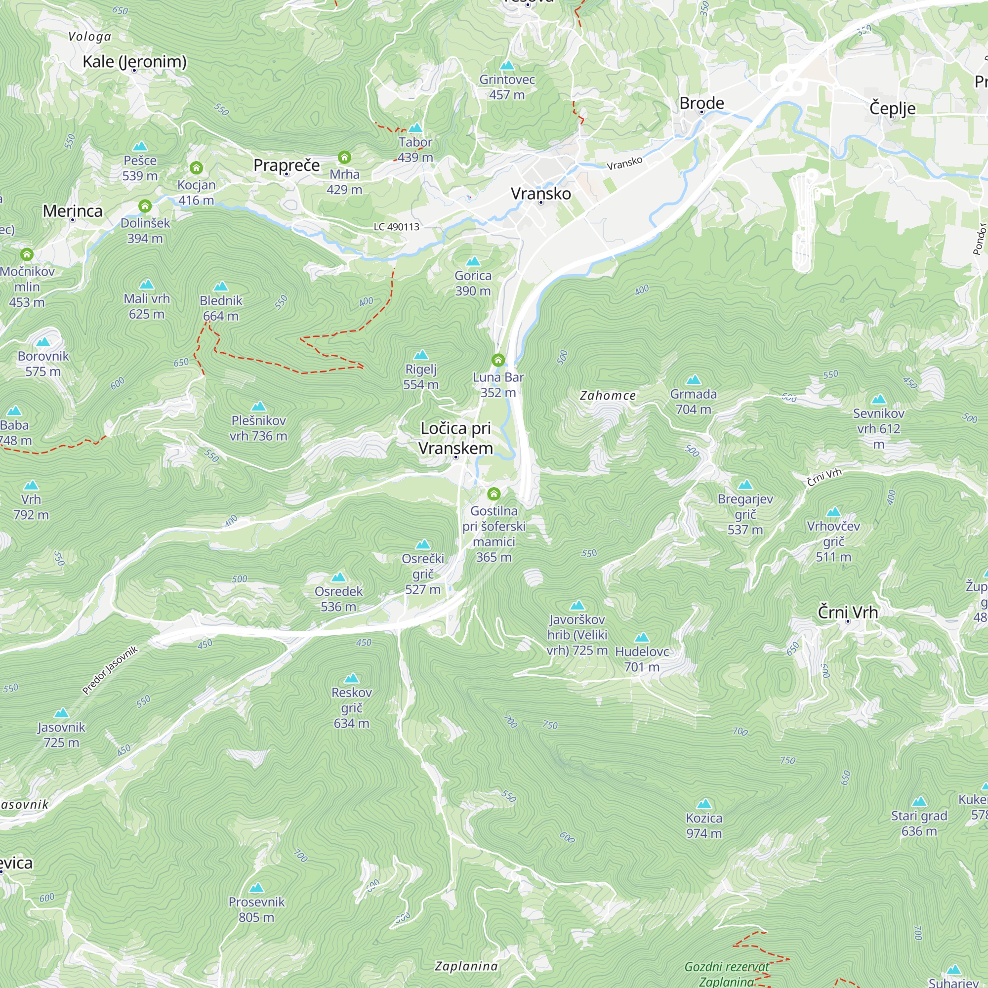 Gostilna pri šoferski mamici map