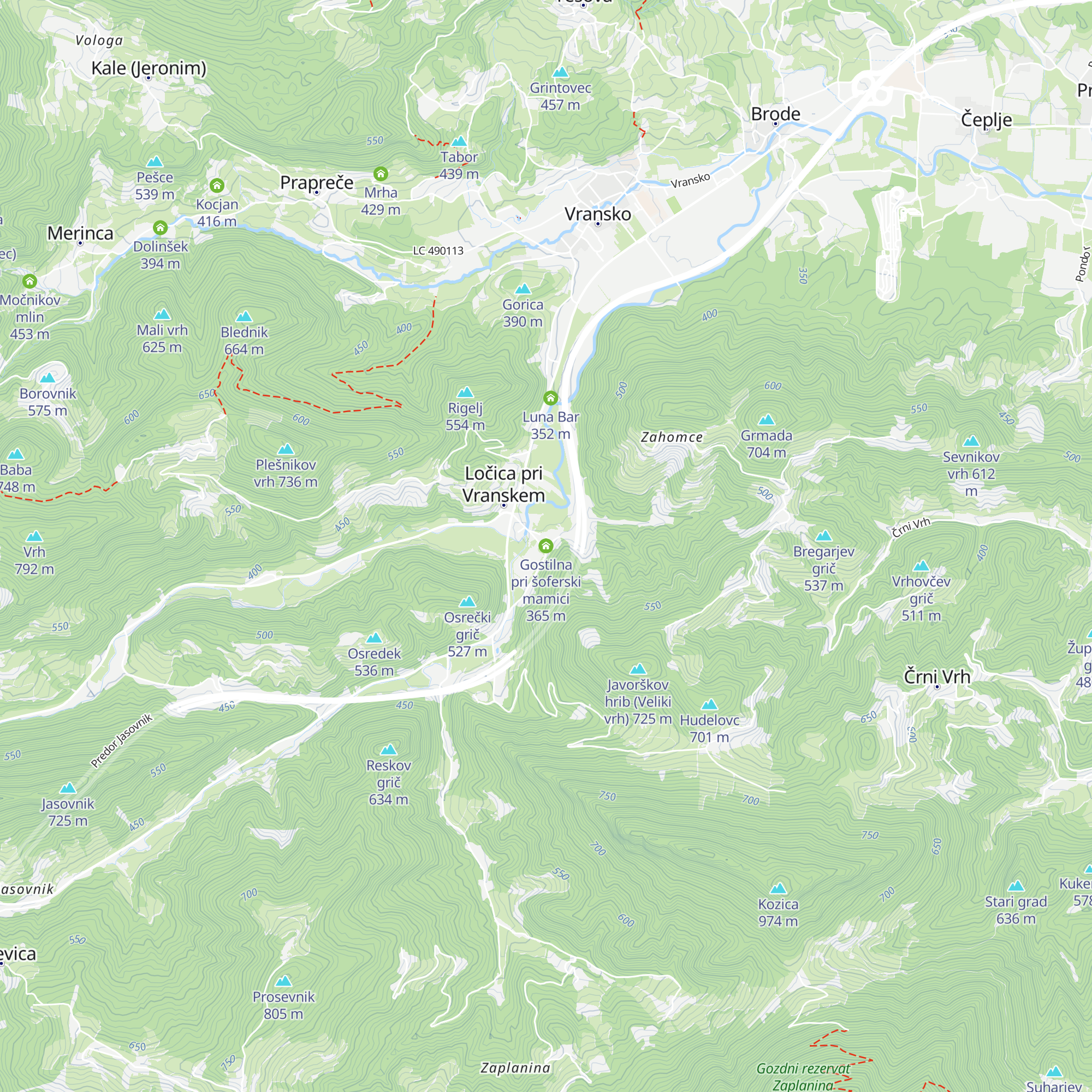 Gostilna pri šoferski mamici map