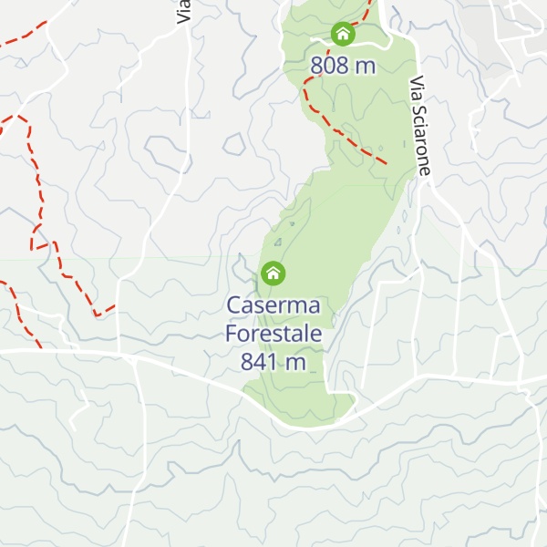 Map of Caserma Forestale