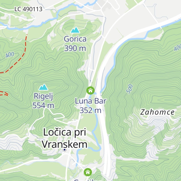 Map of Luna Bar