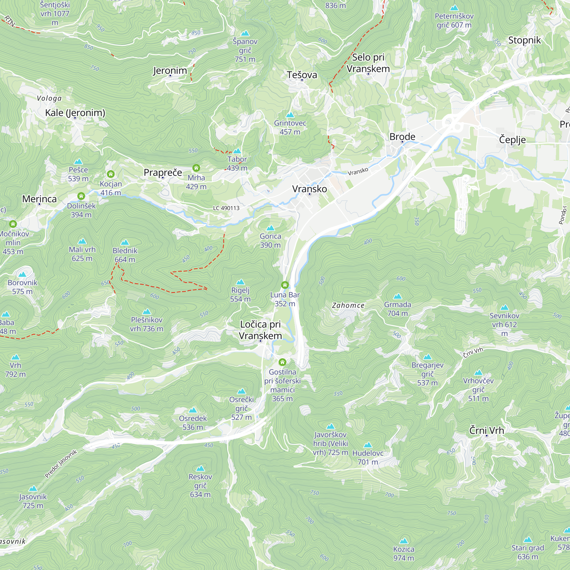 Luna Bar map