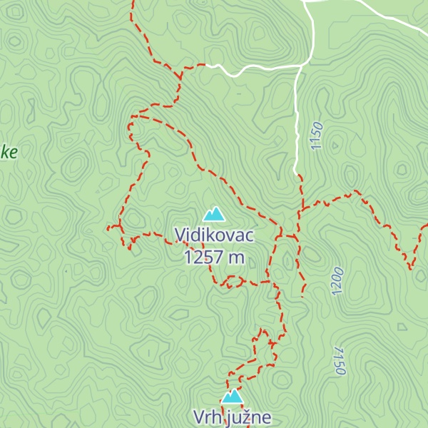Map of Vidikovac