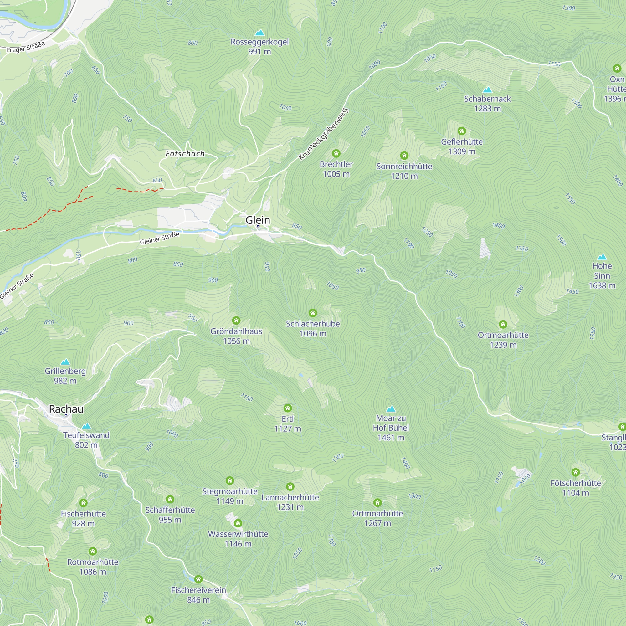 Schlacherhube map