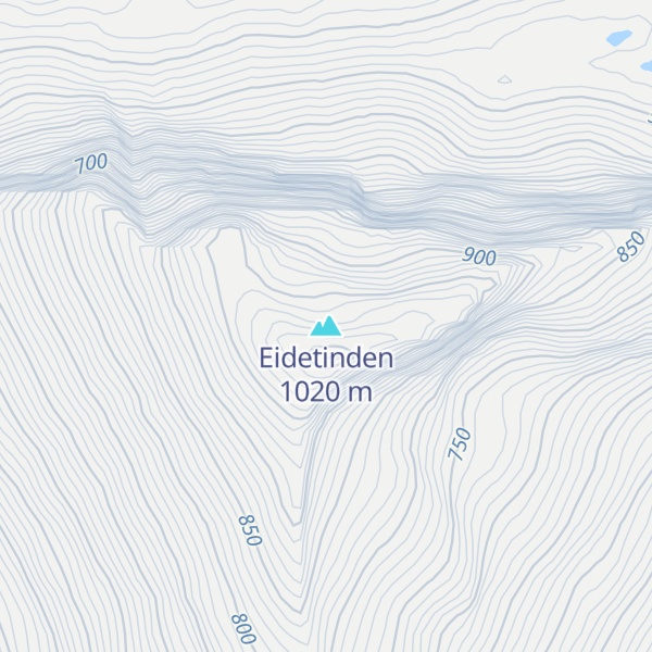 Map of Eidetinden