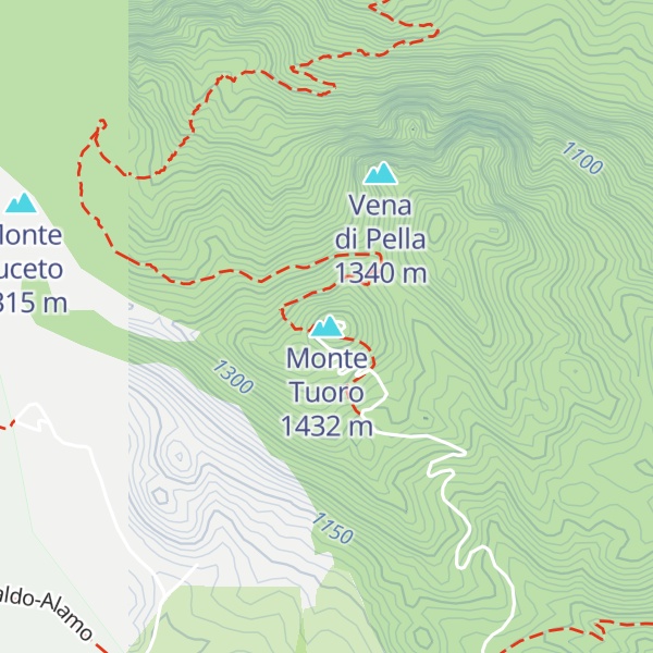 Map of Monte Tuoro