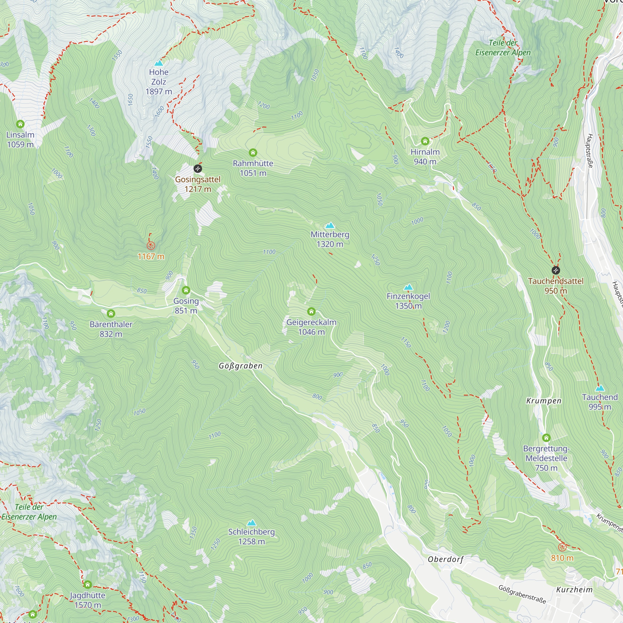 Geigereckalm map