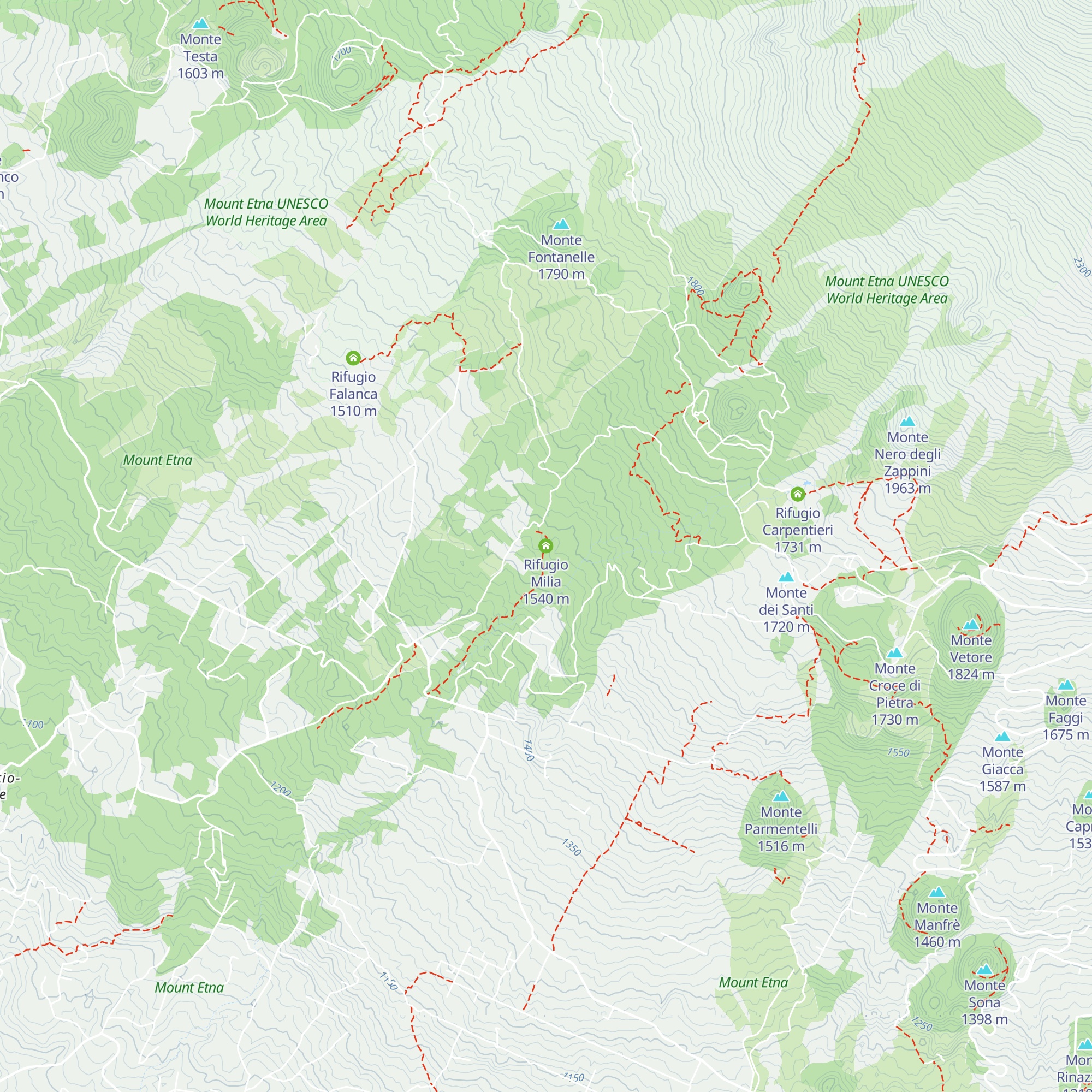 Rifugio Milia map