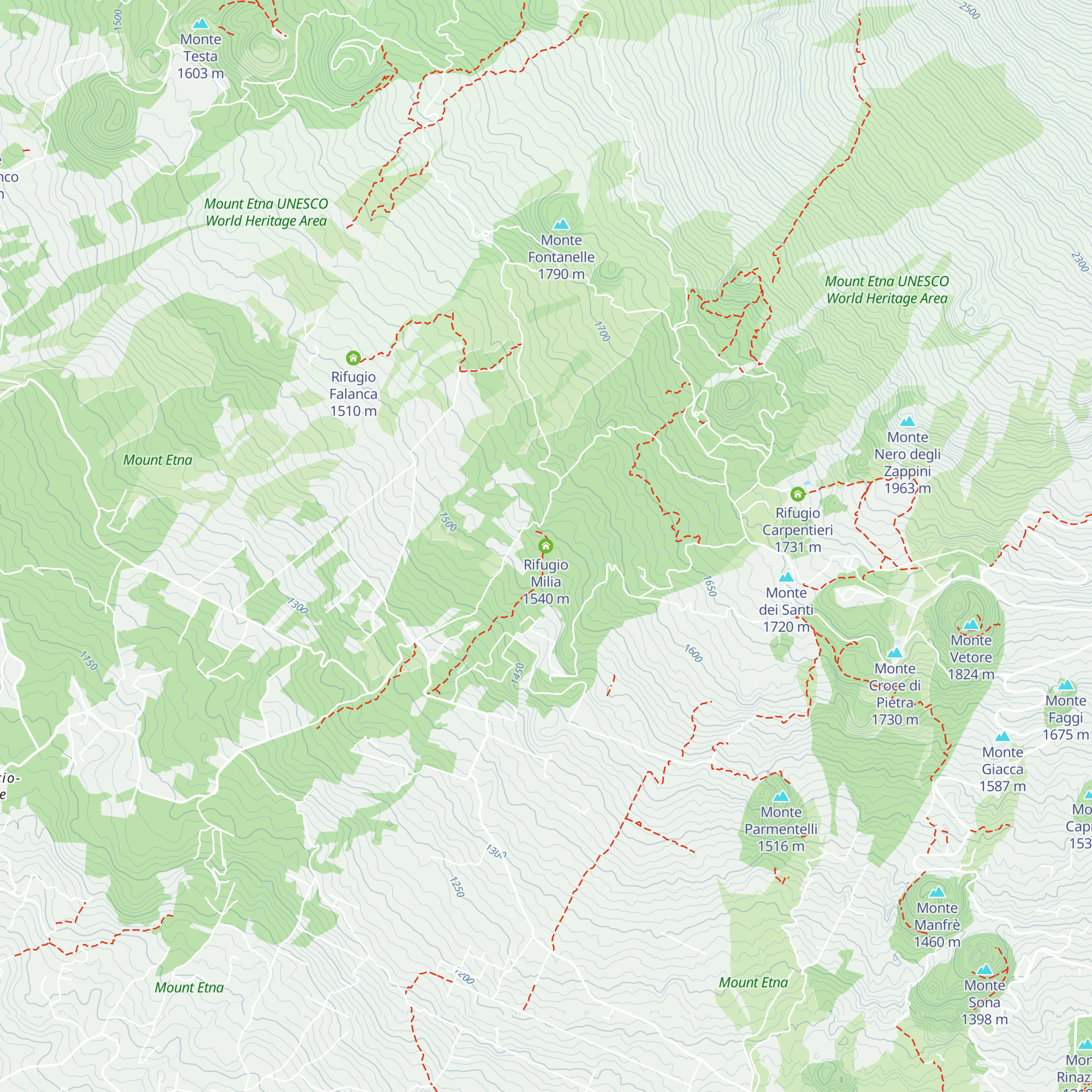 Rifugio Milia map