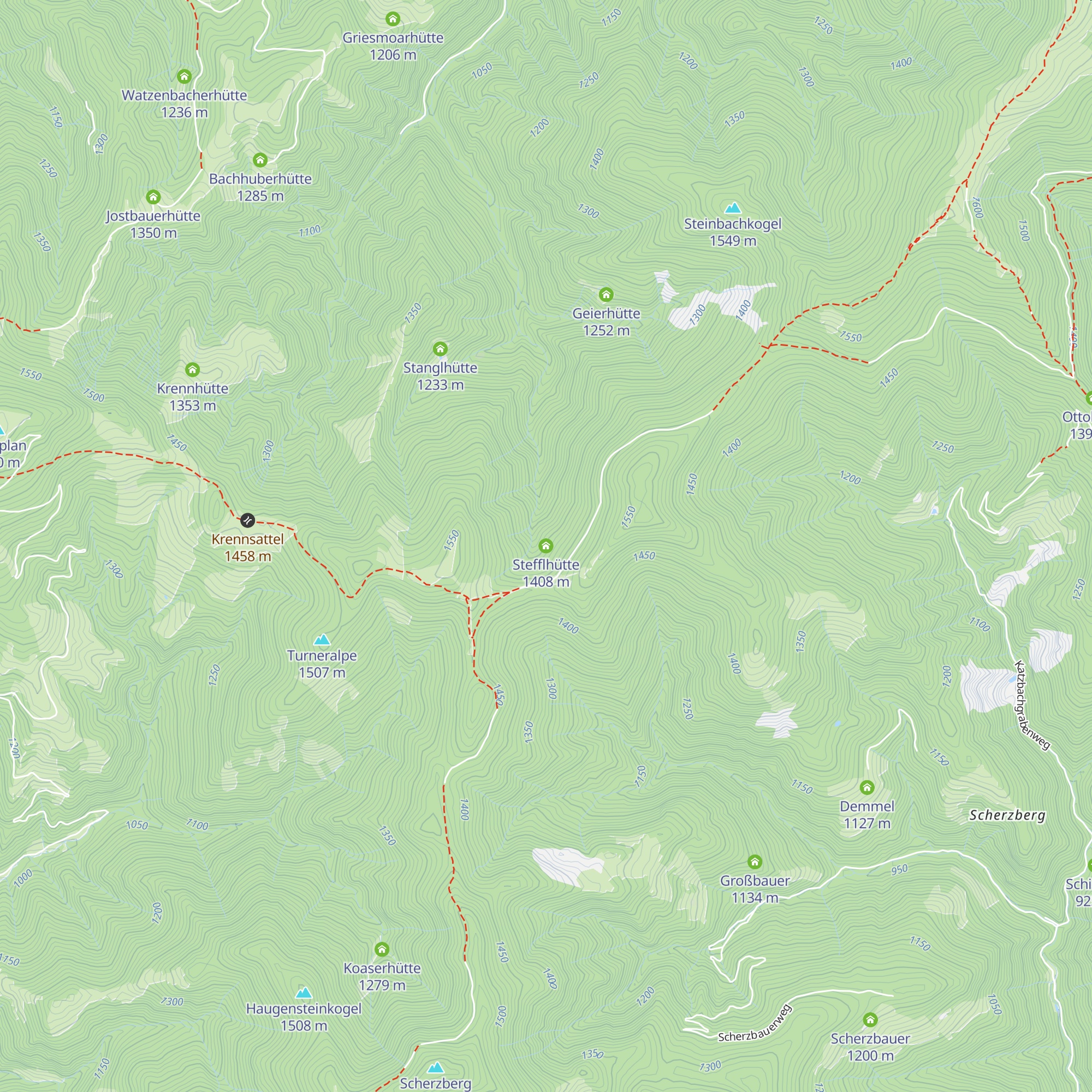 Stefflhütte map