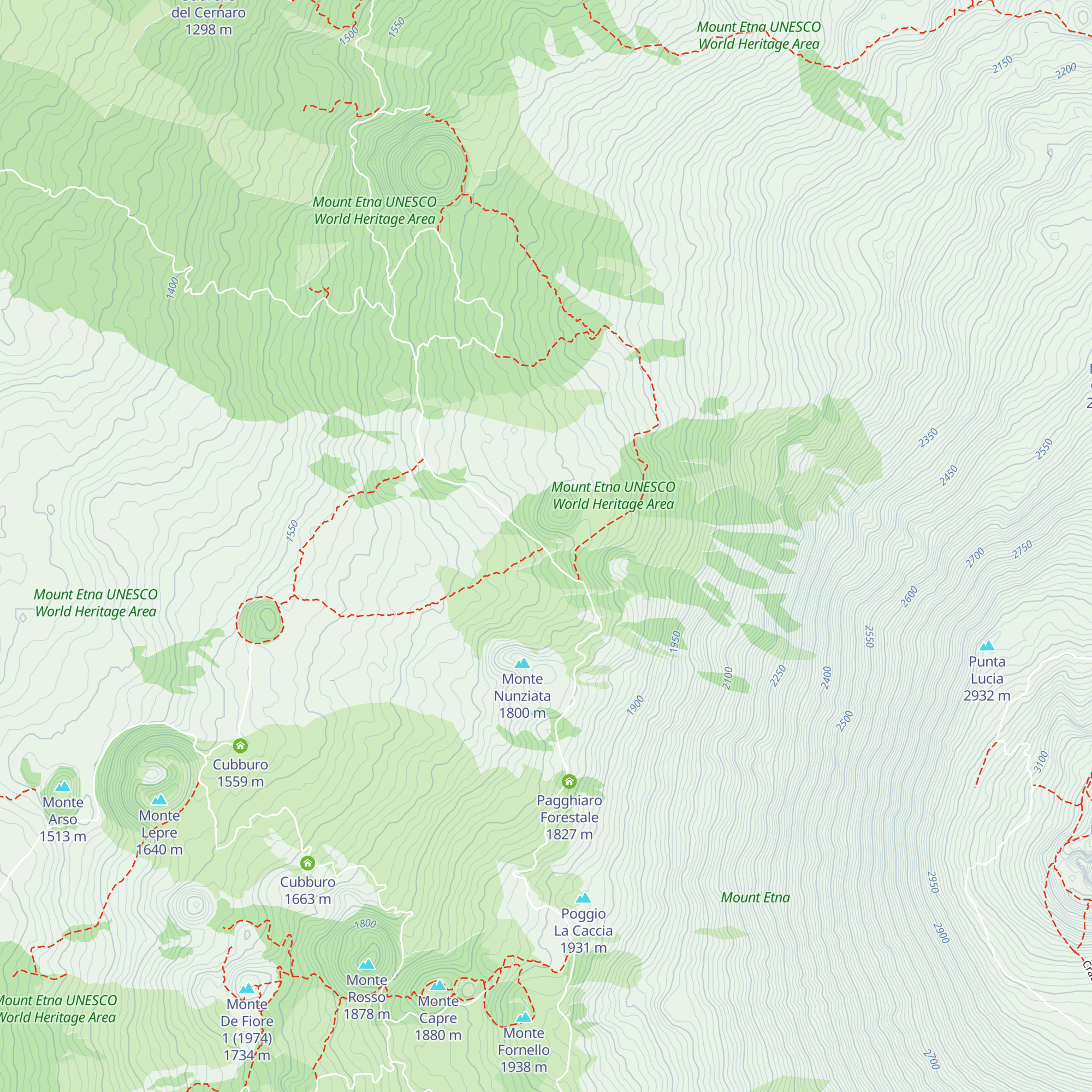 Rifugio Monte Scavo map