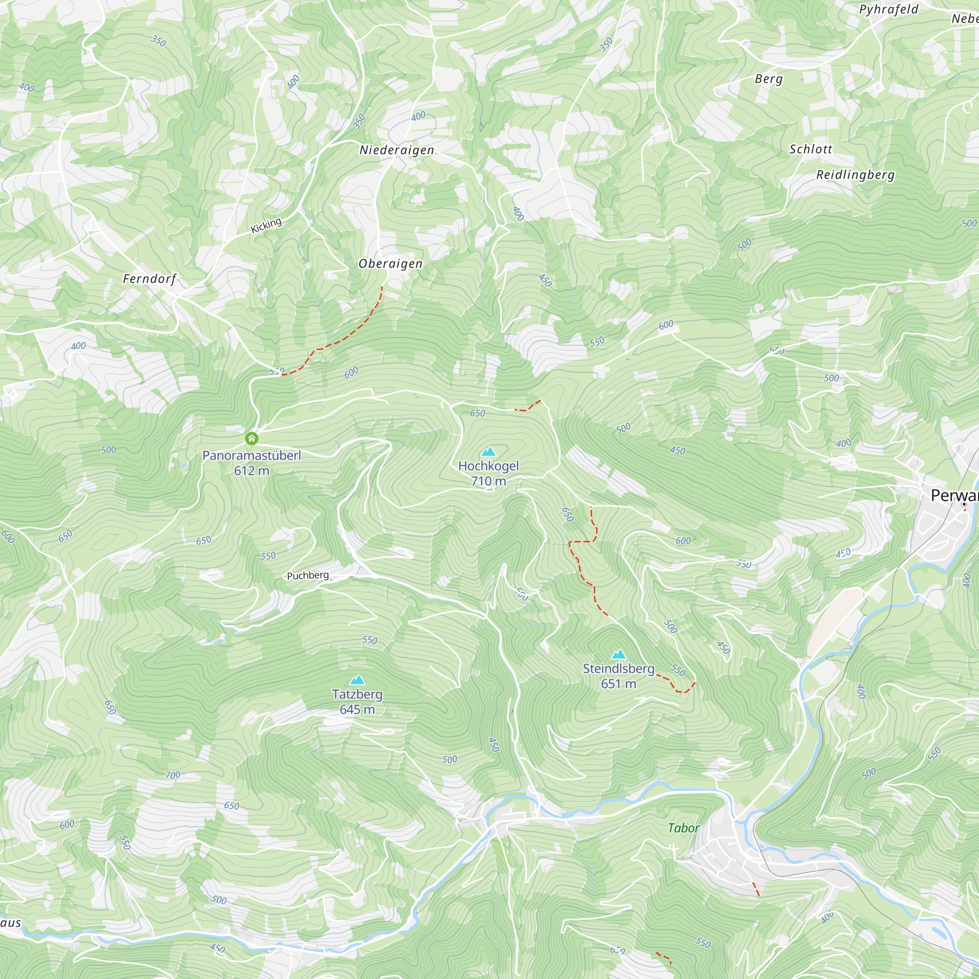 Almhaus Hochkogel map