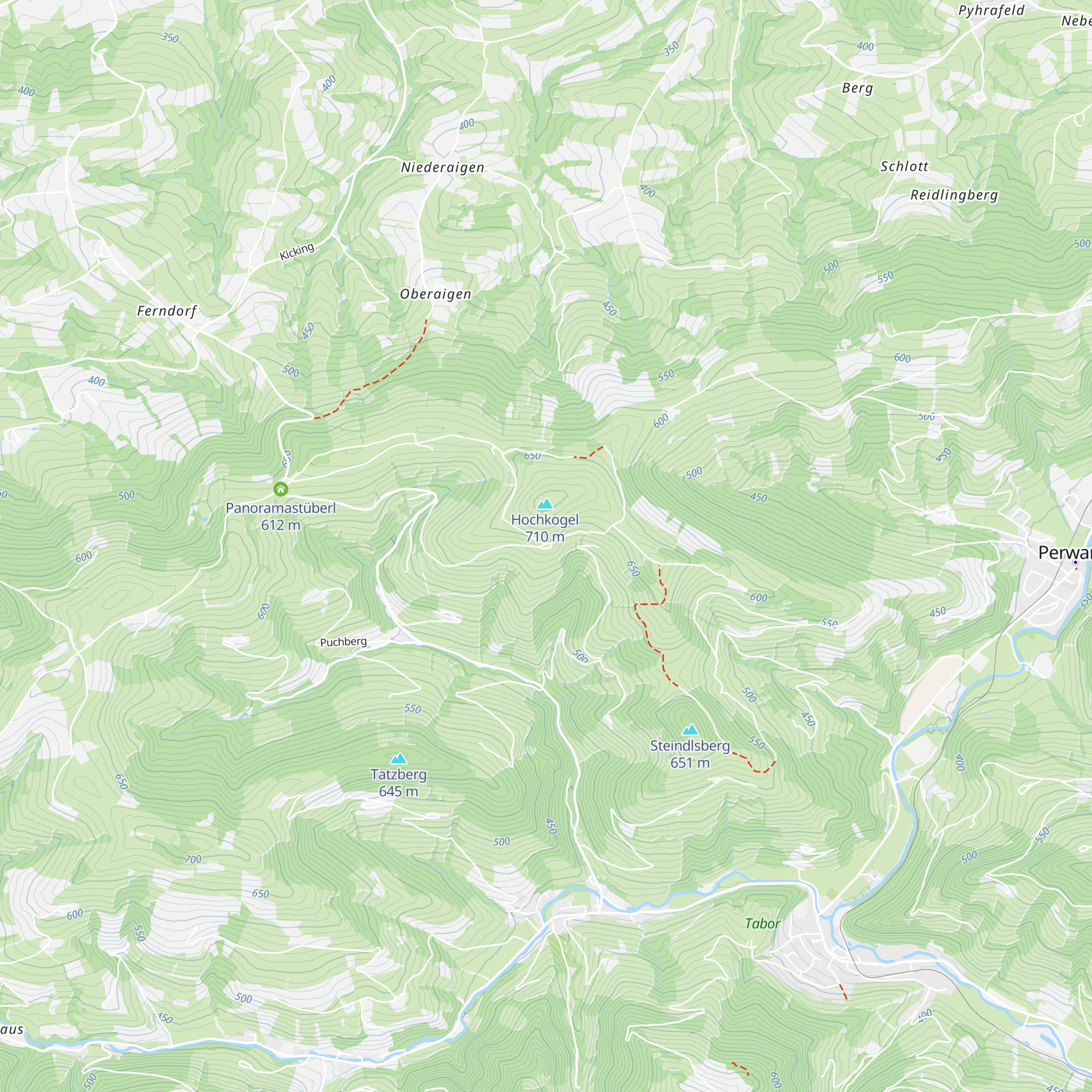 Almhaus Hochkogel map