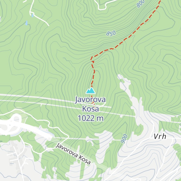 Map of Javorova Kosa