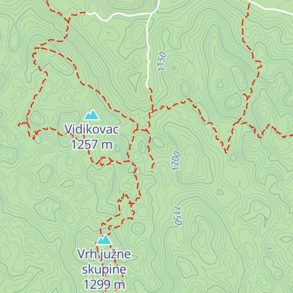 Map of Ratkovo sklonište