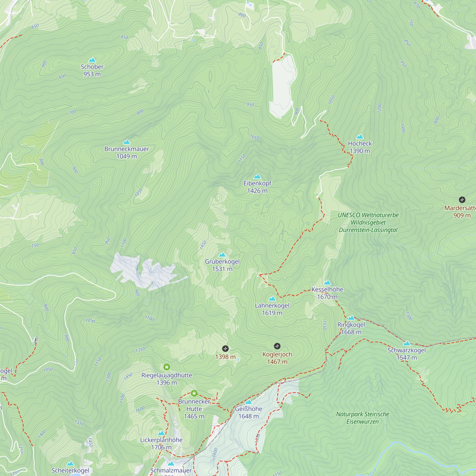 Hühnerkogelhütte (Jhtt.) map