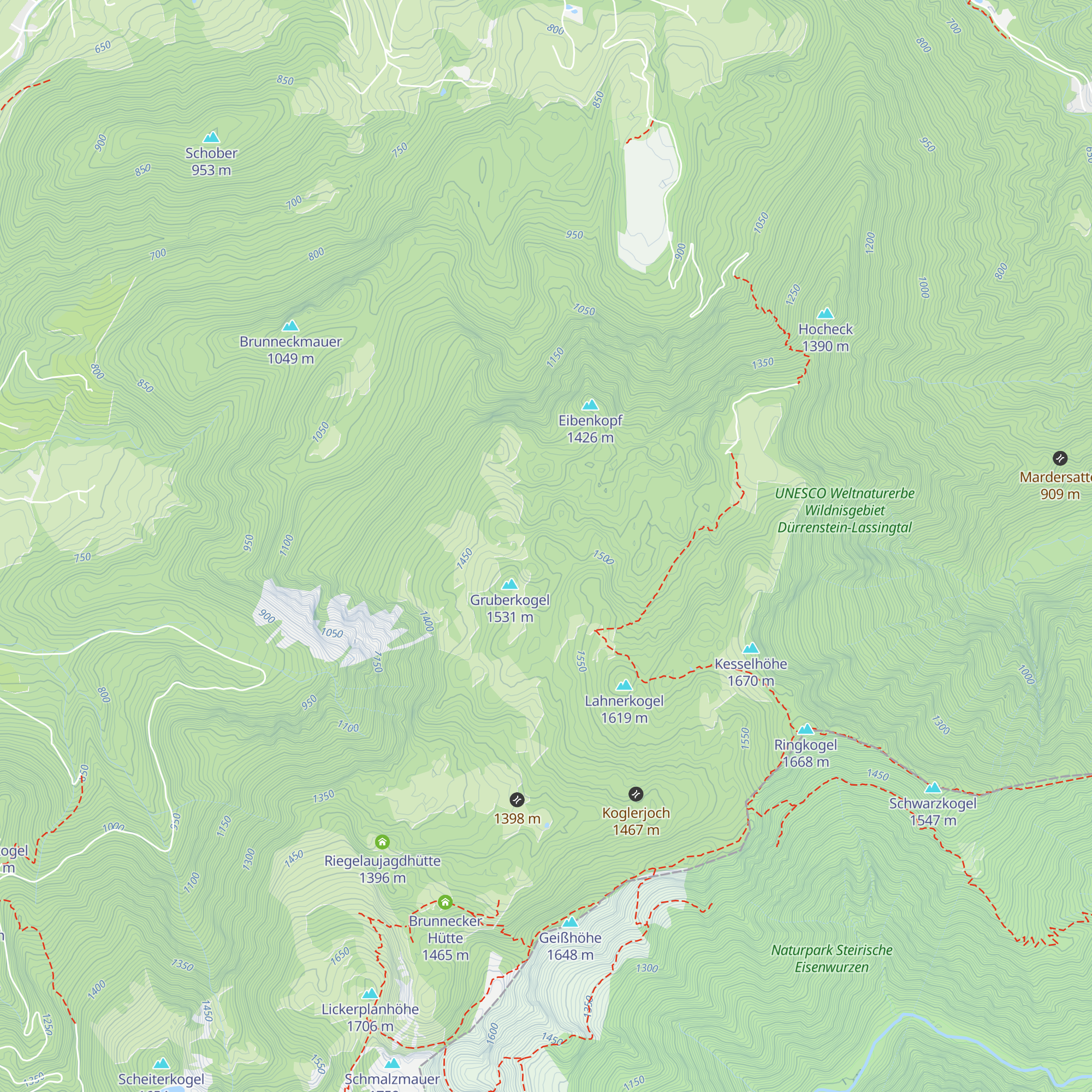 Hühnerkogelhütte (Jhtt.) map