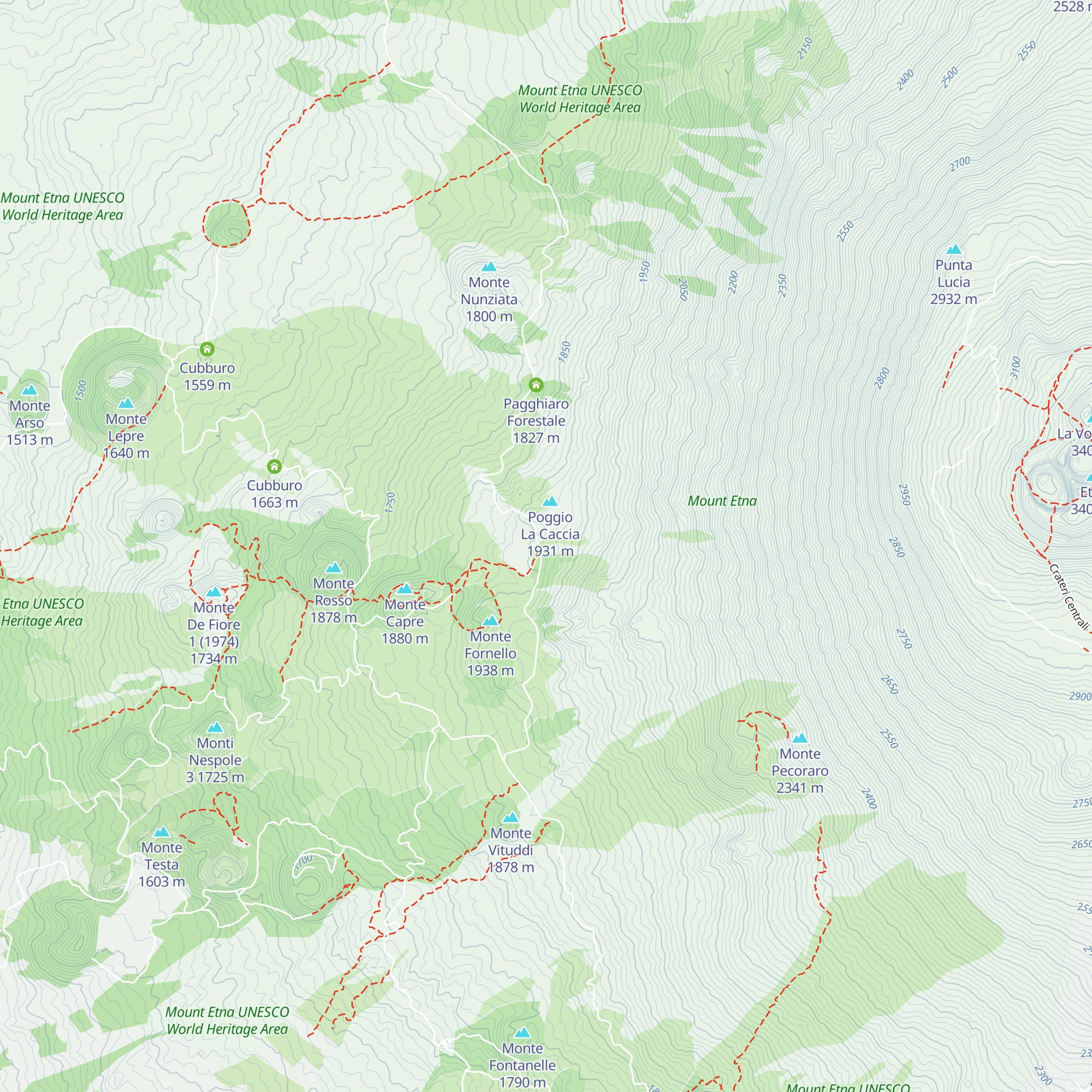 Rifugio di Monte Palestra map
