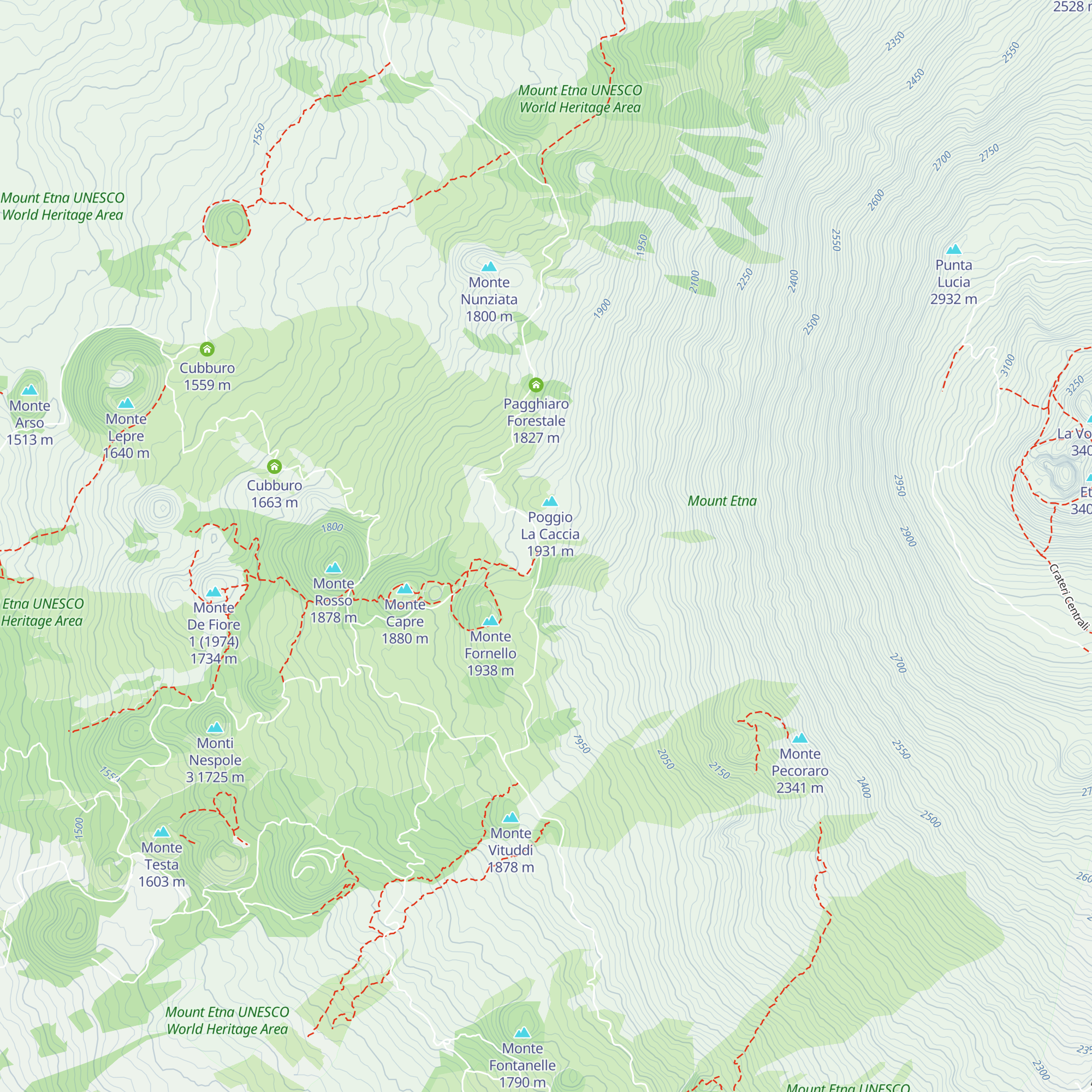 Rifugio di Monte Palestra map