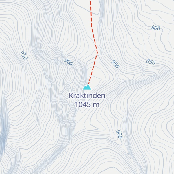 Map of Kraktinden