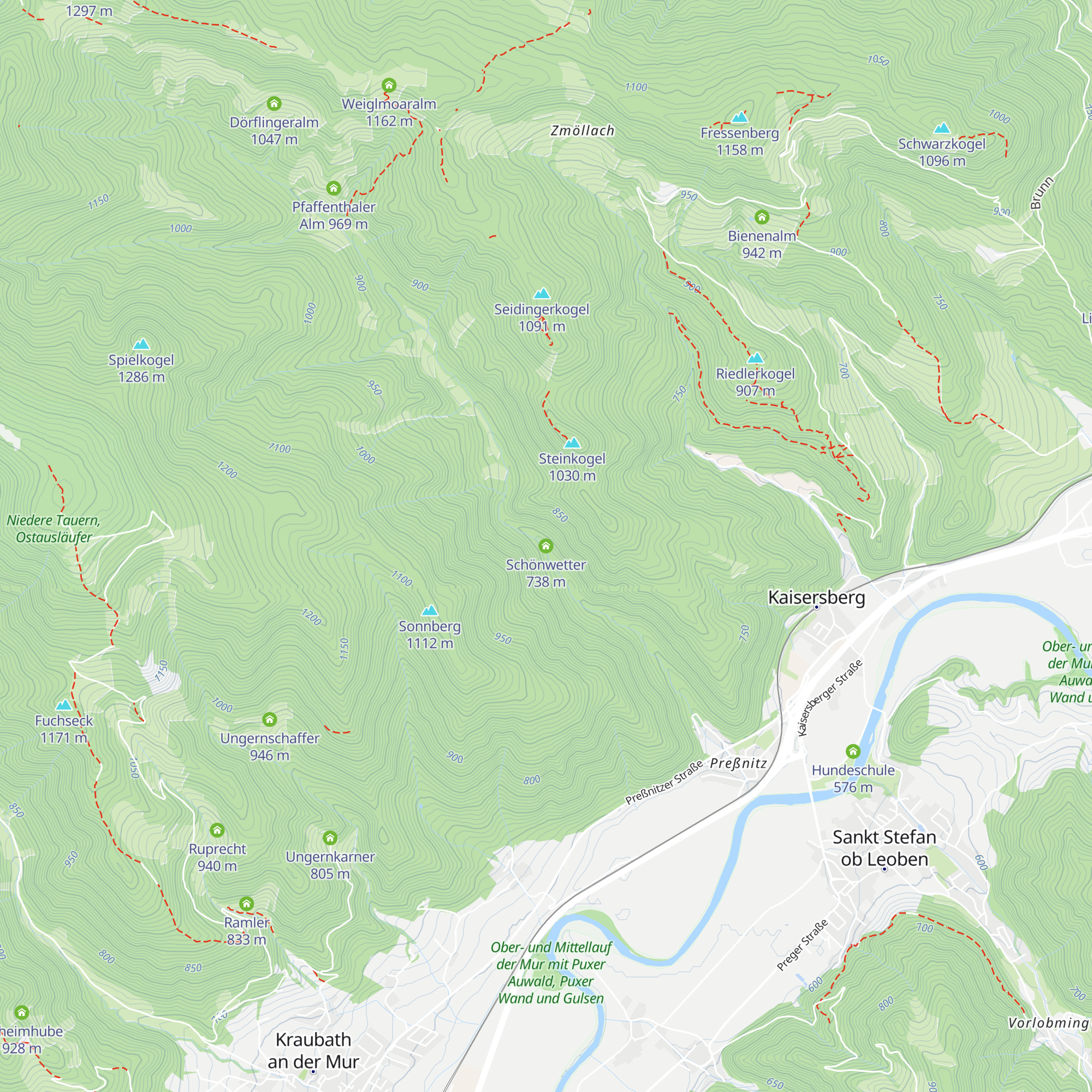 Schönwetter map