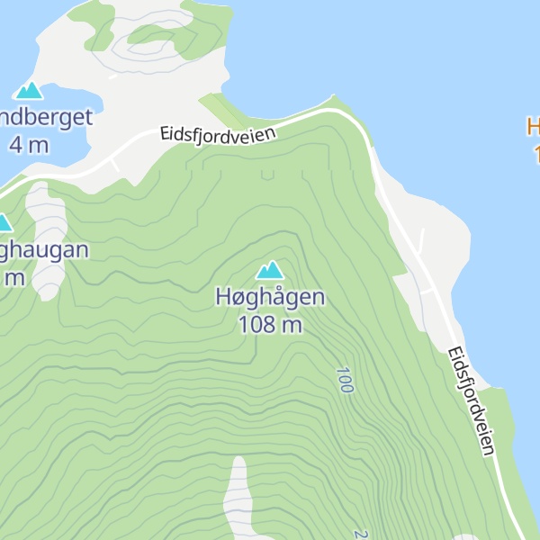 Map of Høghågen
