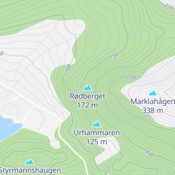 Map of Rødberget