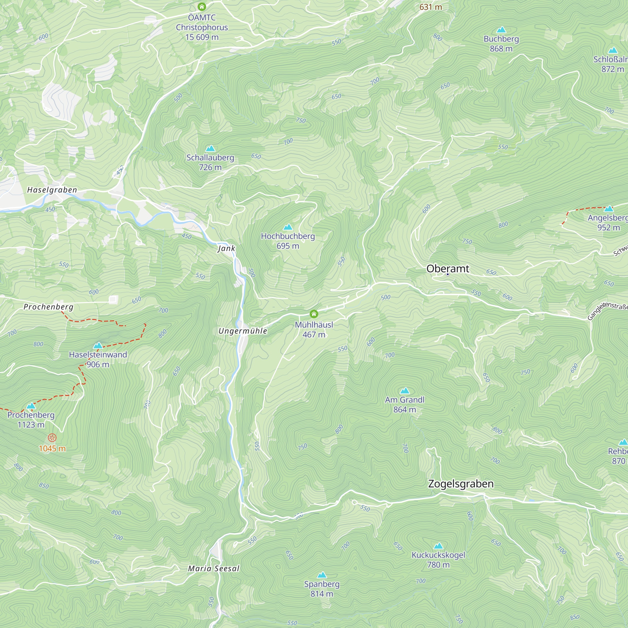 Mühlhäusl map