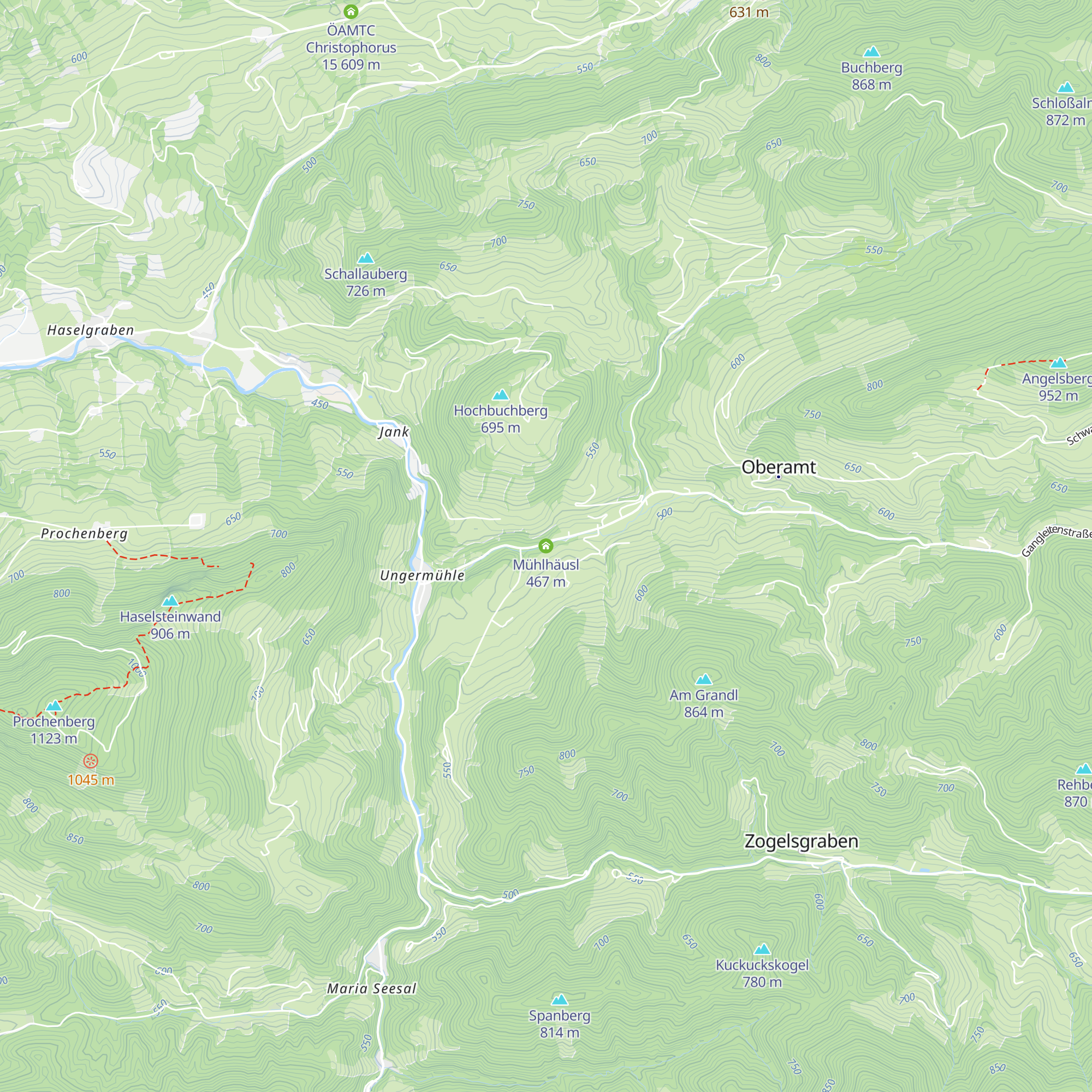 Mühlhäusl map